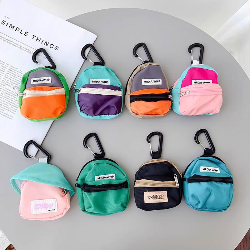 Creative Casual Mini Coin Purse Pendant Portable Colorful Coin Purse Keychain Backpack Hanging Decoration Accessories Gifts