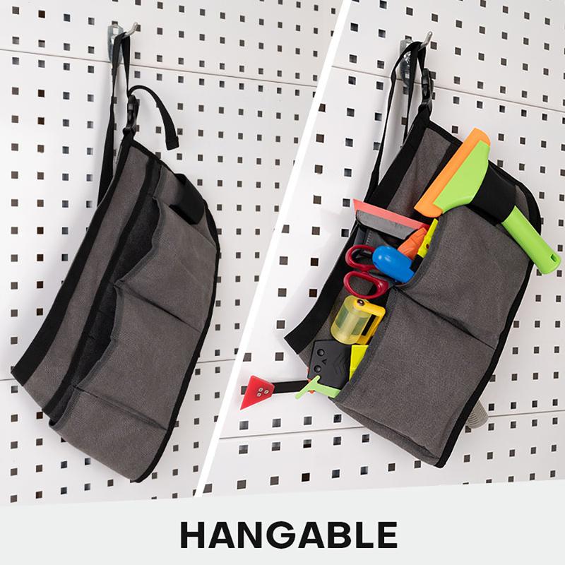 EHDIS Vinyl Film Utility Storage Bag Car Tinting Squeegee Gadget Magnetic Tools Holder Organizer Waist/ Chest Multi-Pocket Pouch