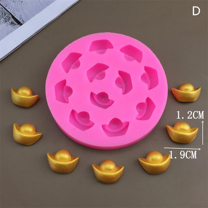 

Имитация Yuanbao Copper Coin Series Силиконовая форма для торта, шоколада, хлеба, кондитерских изделий, печенья, конфет, желе, свечей, инструментов для выпечки