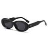 2PACK Versatile Fashion Sunglasses New Oval Frame Sun Glasses Retro Small Frame Eyeglasses Y2K Street Po Glasses Female