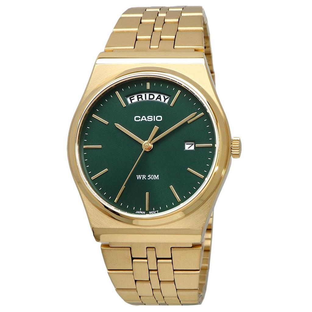 CASIO Standard Analog Quartz Watch Gold X Green [Casio] Men's MTP-B146G-3AV (Overseas Model) [Used]