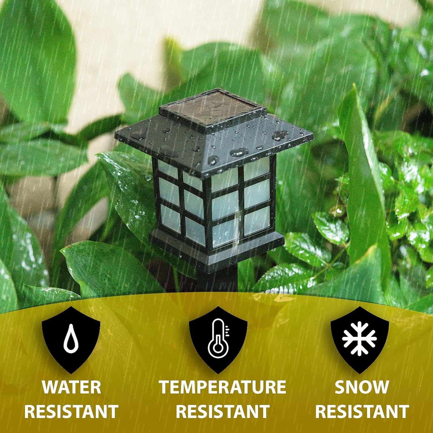 

Уличные солнечные фонари – Набор из 12 светодиодных фонарей для дорожек, Водонепроницаемые, Яркие, для патио, двора, сада 6 Pieces