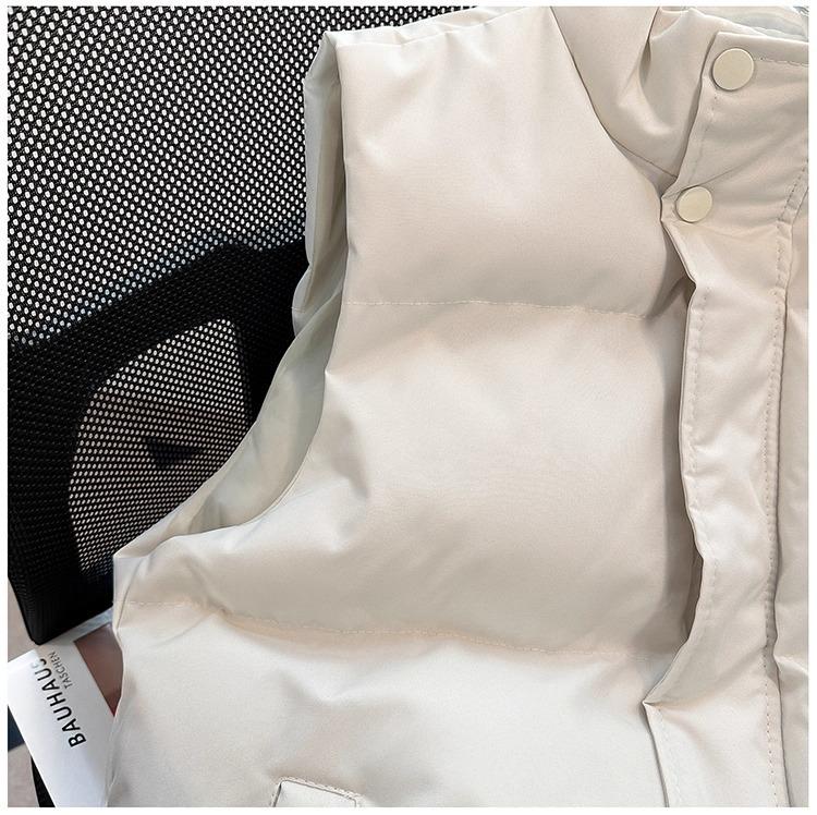 Hong Kong Trendy Brand Men's Cotton Stand Collar Sleeveless Vest: Autumn/Winter Warm Outerwear