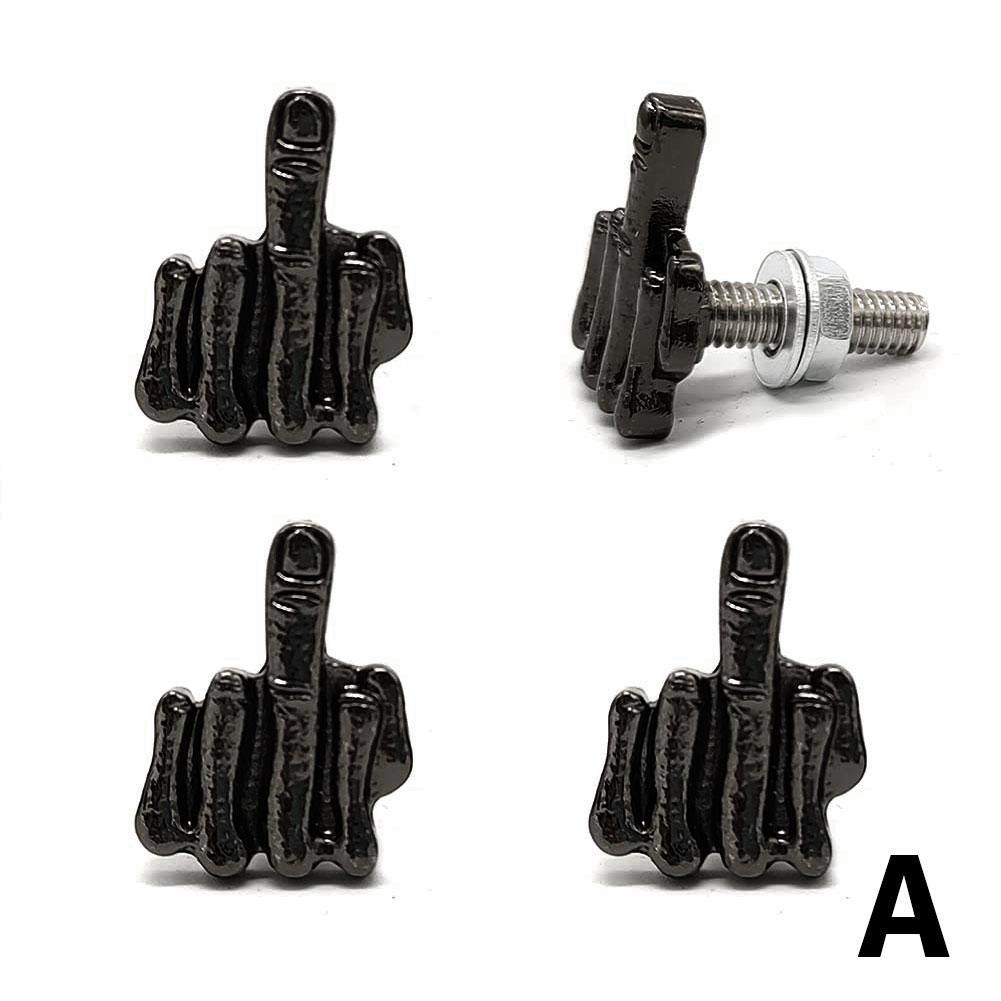 

4Pcs Head Screw Motorcycle Modified License Plate Holder Screw For Motorcycle Electric Bicycle Decorative Screw