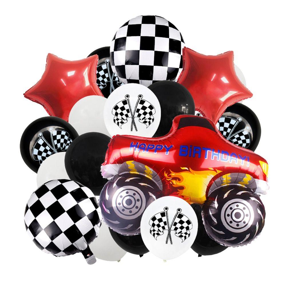 

Фольгированные воздушные шары на тему грузовика 42x24 дюйма, принадлежности для гоночных автомобилей, автомобиль, тематическая вечеринка для мальчиков