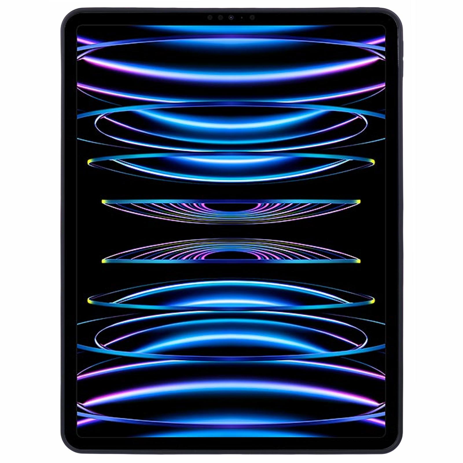

For iPad Pro 12.9 (2022)/(2021)/(2020)/(2018) Case Soft TPU Skin-Touch Tablet Cover Black
