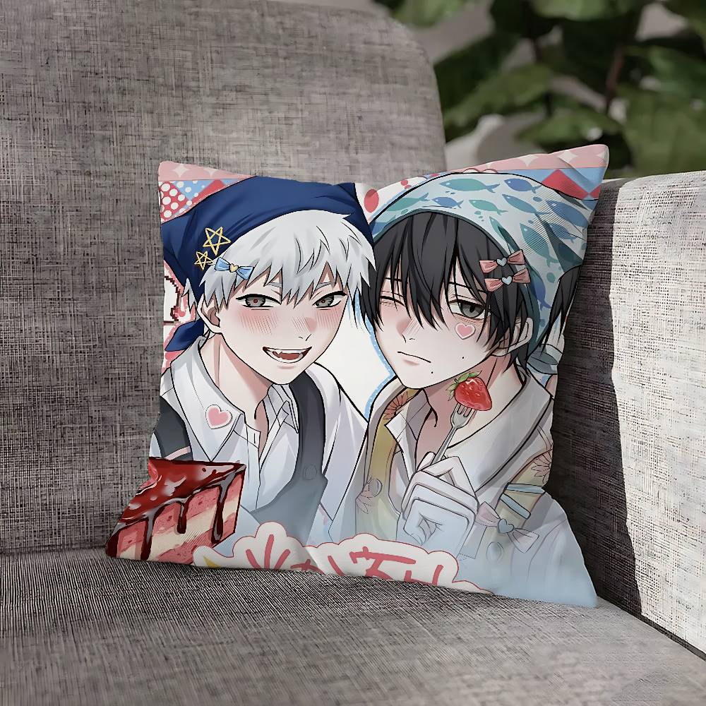 The S-Summer H-Hikaru Died Pillow Case For Sofa Decor Car Office Room Printing Cushion Cover Decorations and Protector