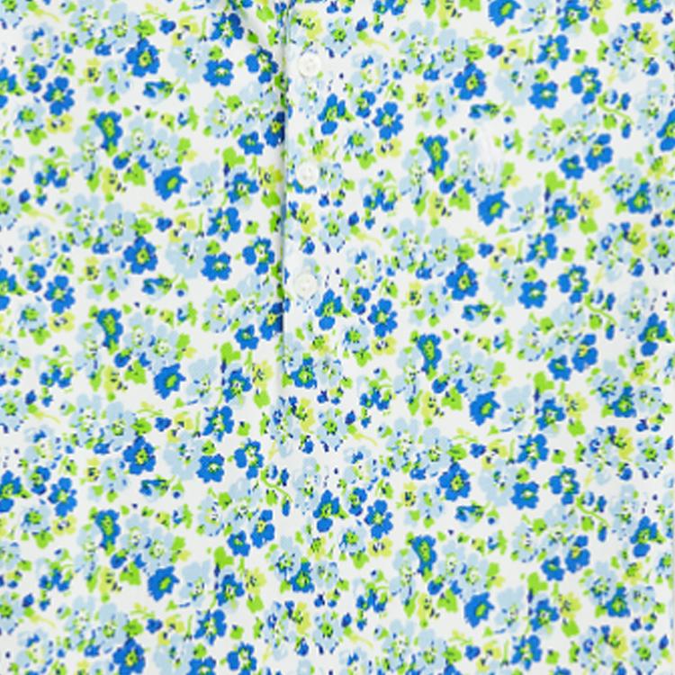 Polo Ralph Lauren Polo Shirt Ss24 Floral Print Button Short Sleeve Green Kids tops CWPOKNIG802047-999