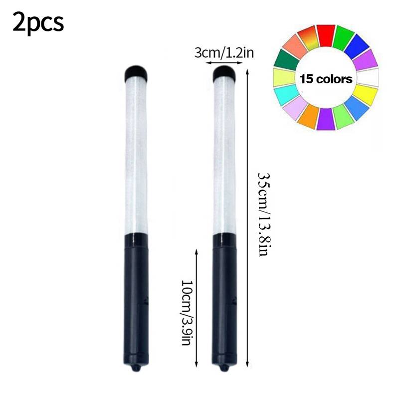 1-10Pcs K-Pop Lightstick Led Glow Sticks 15 Color Reusable Concert Stick Led Flashing Glowsticks Birthday Wedding Party Favor