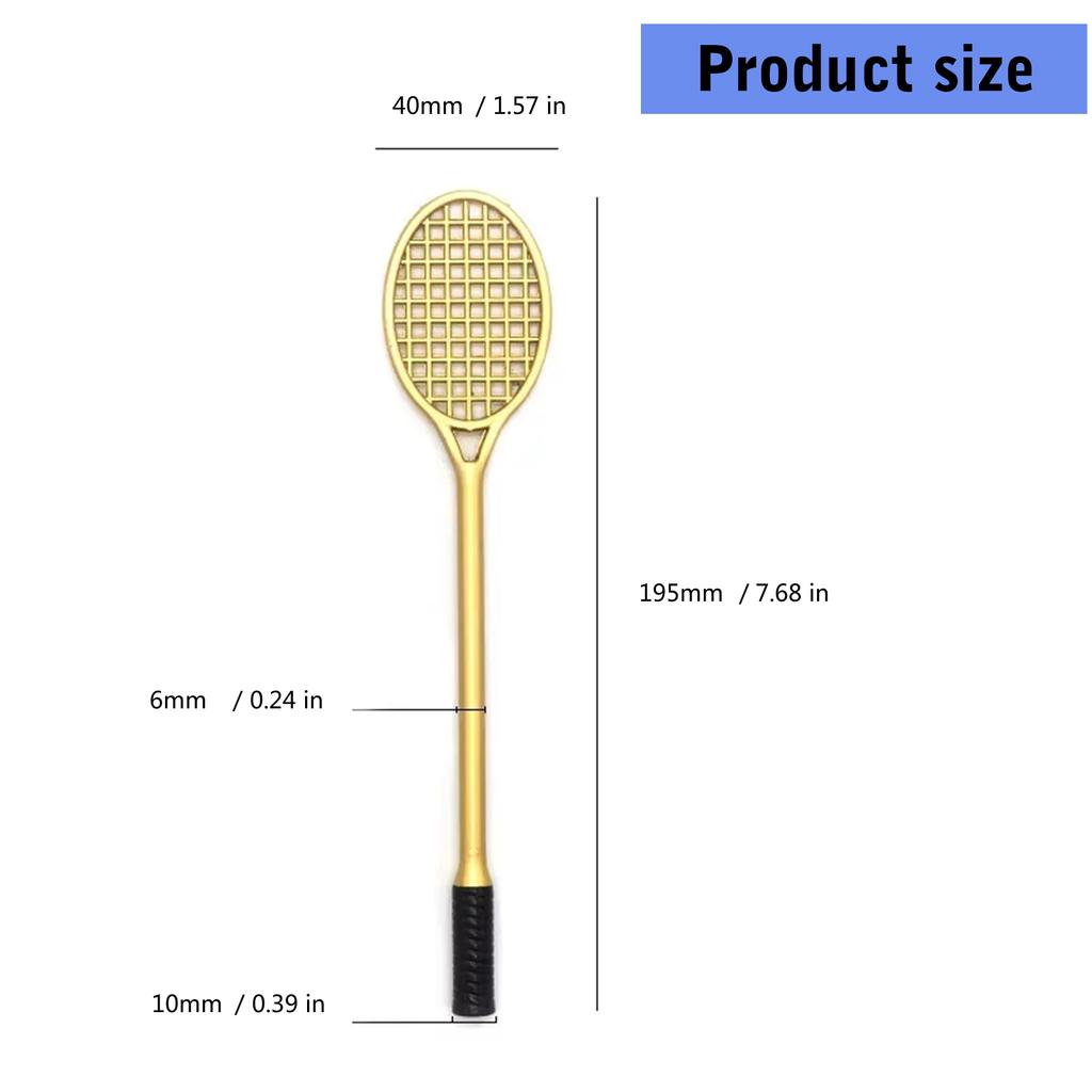 Unikalny długopis kulkowy w kształcie rakiety do badmintona Kreatywne style rakiet tenisowych Długopis żelowy Praktyczne artykuły biurowe szkolne