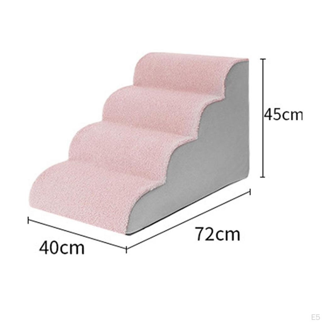 Pohovka pro psa Rampa Pohovka Schodiště 4 kroky Lehká Stabilní Měkká Pohodlné Potřeby pro domácí mazlíčky Tvar s jemným sklonem