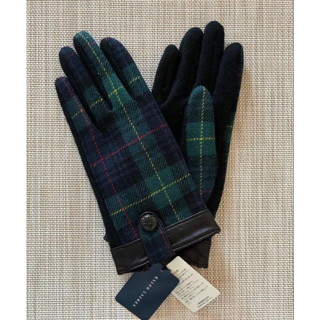 Used *.゜ [New] RALPH LAUREN Ralph Lauren gloves check *.゜