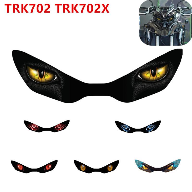 

Motorcycle accessories headlight protection sticker For Benelli TRK 702 X TRK702 TRK702X headlights eye body sticker F