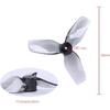 32pcs 31mm 3-Blade Props with 1.0 mm Shaft Micro Whoop Drone Propellers for Tiny Whoop FPV Racing Whoop Like iFlight A65 Quadcopter(Grey and