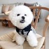 Breathable Cat Lapel Dresses Soft Dog Vest Harness Dog Striped T-shirts  Spring Summer