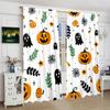 2 Pieces - Halloween - Printed Curtain - Polyester Material - Suitable for Bedroom, Living Room, Study Private Curtain