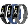 Soft Silicone Replacement Wristband For Samsung Galaxy Fit2 (SM-R220) 3-pack