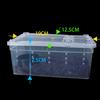 Reptile Snake Feeding Box Breeding Hatching Container Lizard Tarantula Habitat Portable Plastic Pet Houses for Spider