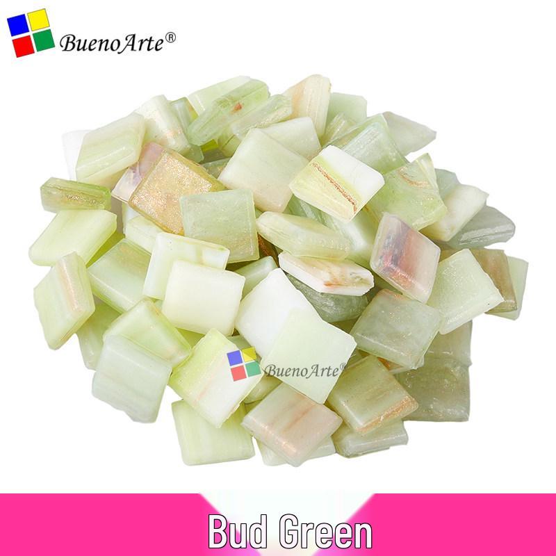 260 Stück 1 cm Transparente Eisjade Mosaik Glasperlen für DIY Kerzenhalter Basteln