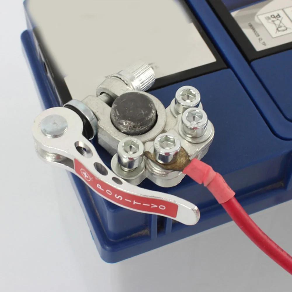 1 Pair Auto Battery Connectors Car Battery Main Cable Post Clamp Terminal Clip(Not Including Battery)
