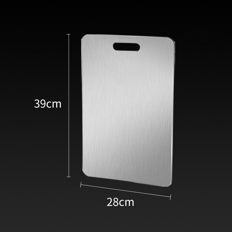 Non-Slip Stainless Steel Cutting Board - Large, Anti-Mold & Antibacterial, Thickened for Durability