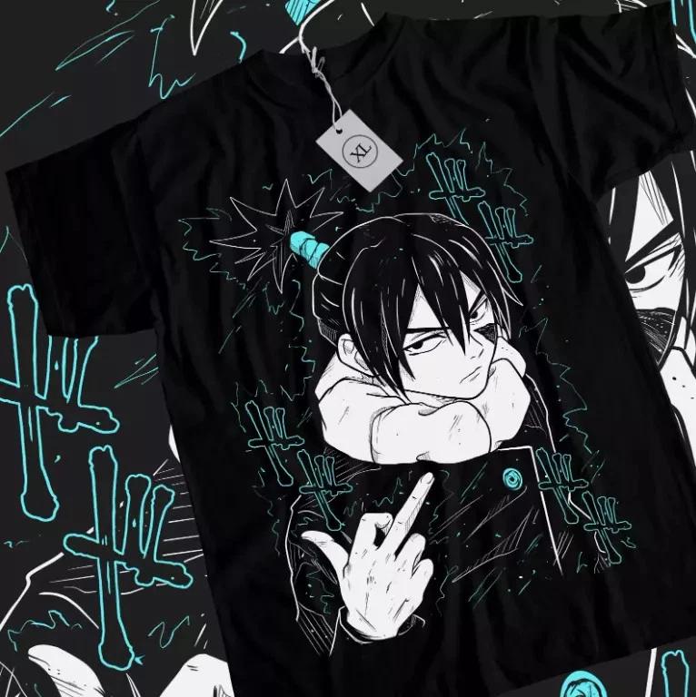 Anime Mechamaru Tshirt Jujutsu Kaisen Kokichi Muta Black Tee S