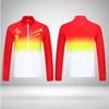 Unisex Quick-Dry Sport Set Team Activities Breathable Stand Collar Long Sleeve Top Pants