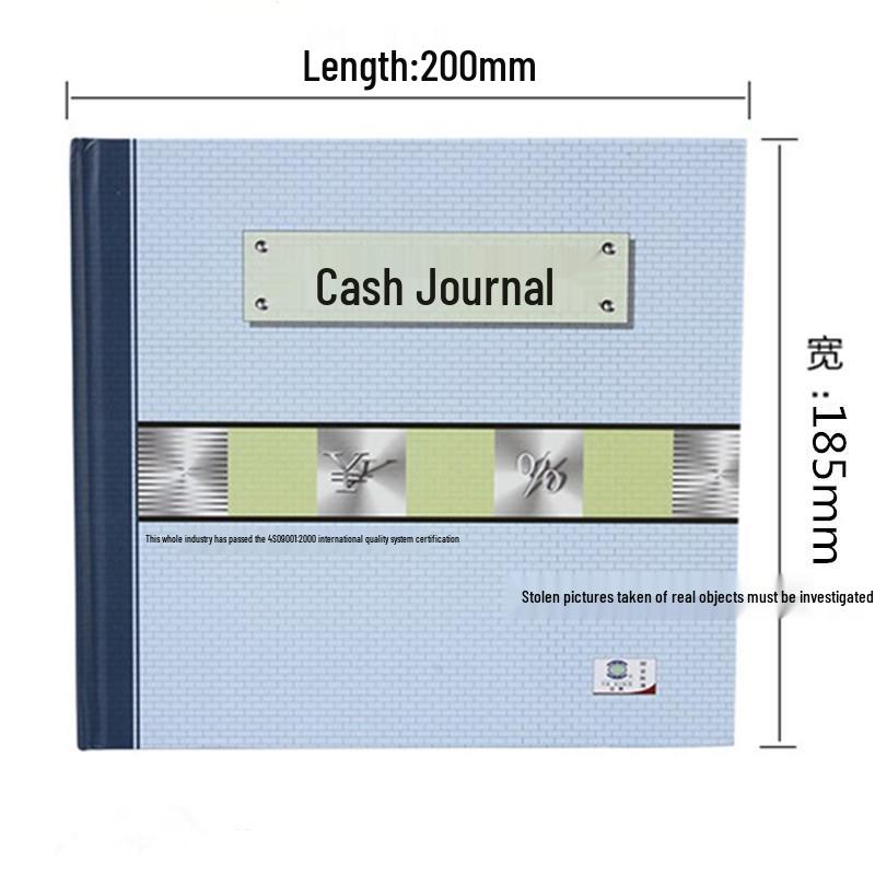100-Page Financial Accounting Ledger: Cash, Bank Deposit & General Ledger Book