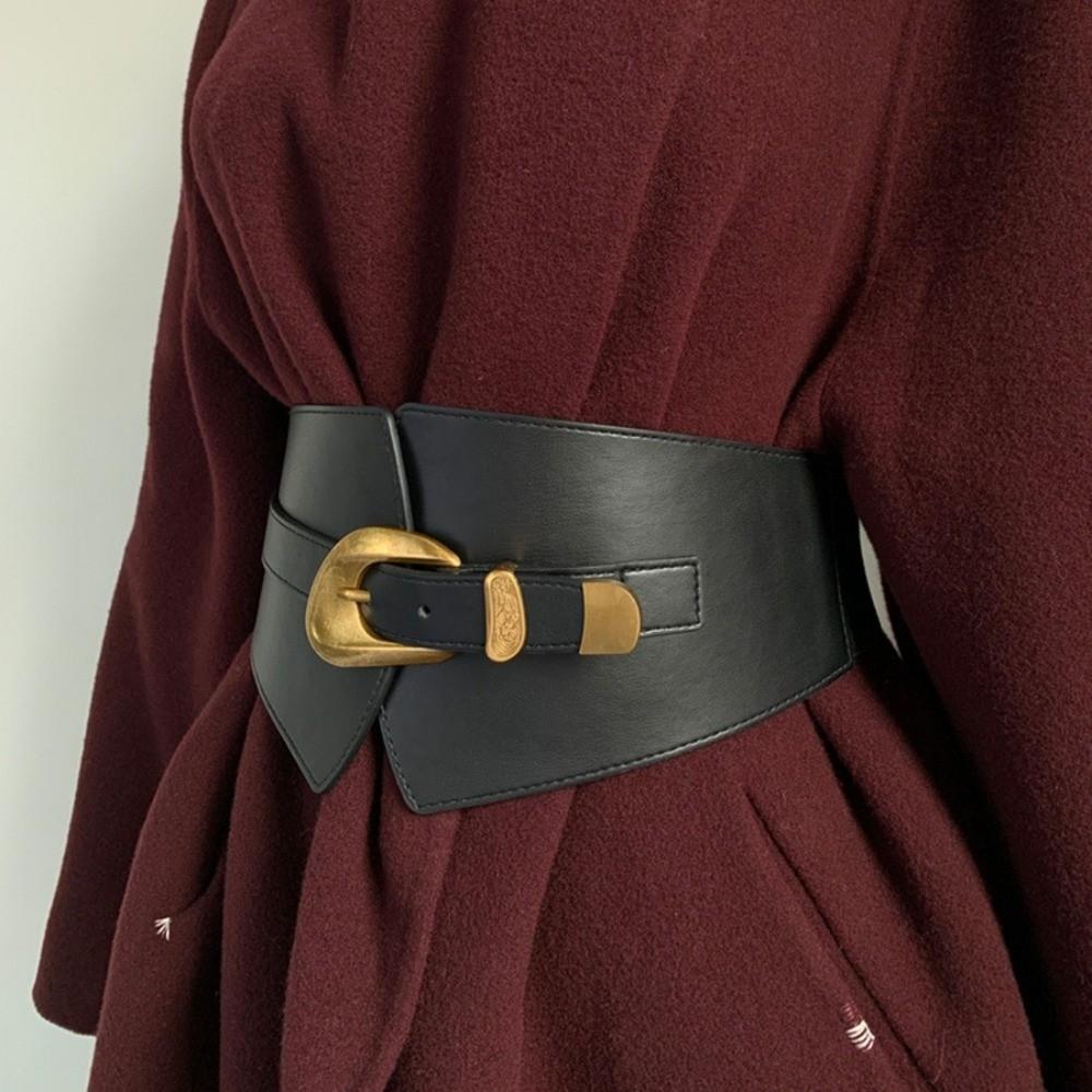 Elastic Wide Cummerbunds Solid Color Western Cowboy Belt Fashion Wide Belt  Dress