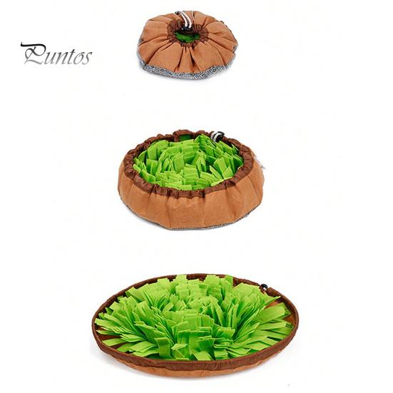Dog Snuffle Mat Pet Sniffing Pad Foldable Slow Feeding Mat Interactive Puzzle Toy Non-slip Dog Training Toy