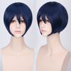 European American Cosplay Wig Multi Colored Versatile Face Hugging Short Hair Black White Bobo Headband