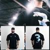 2024 Gym Fitness T-shirt Loose Oversized Cotton Men Short Sleeves Bodybuilding Sports Tees Summer Training Workout Jogging Tops