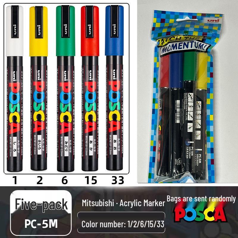 Mitsubishi UNI POSCA PC-5M Weißer Farbe-Marker für Poster - Kontaktieren Sie den Kundenservice für große Mengen