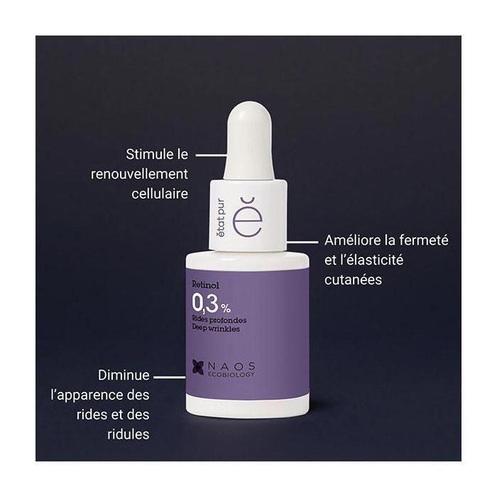 Actif Pur - GENERIQUE - Rétinol 0.3% - 15ml - Anti-rides - Hypoallergénique