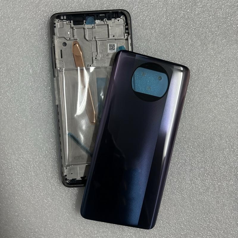 Full Housing Case For Xiaomi Poco X3 Pro M2102J20SG Middle Frame CoverBattery Back Cover Rear Cover Repair Parts