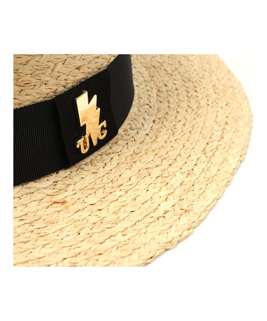 Yunibeosyeolkemiseuteuli Gdmt Raffia Flat Fedora Raffia Hat