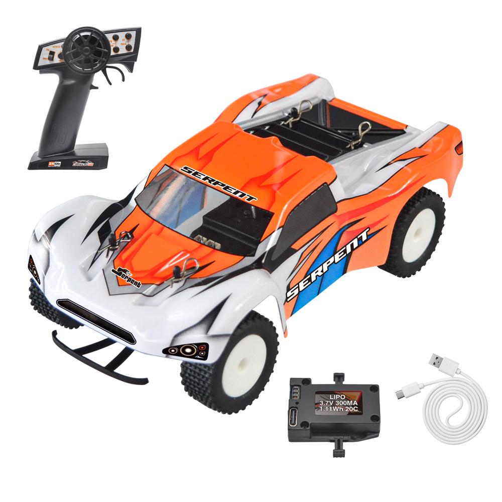 

1/24 Serpent Mini RC Car with Gyro 2.4GHz EP RC Car RTR Remote Control Car Electric Toys for Adults and Kids Mini Spyder SC New