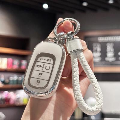 Etui na inteligentny kluczyk samochodowy z brelokiem do kluczy Honda do Hondy 2022 2023 2024 Accord Civic HR-V CR-V Pilot Sport SI EX EX-L Touring