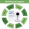 Wireless LCD Audio Video Baby Monitor VB605 Radio Nanny Music Intercom IR 24h Portable Baby Camera Baby Walkie Talkie Babysitter
