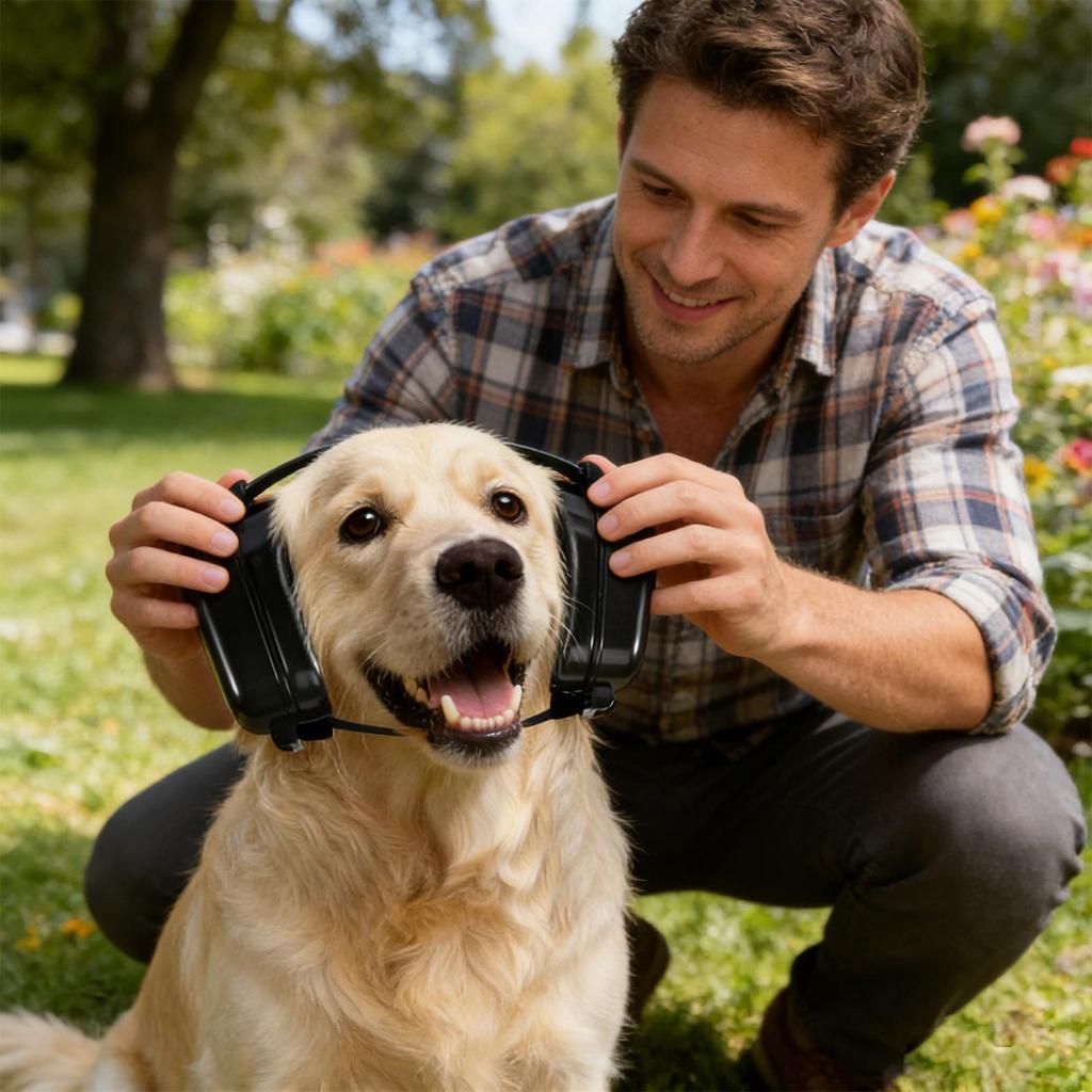 Dog Headphones Soft Breathable Dog Earmuffs Hearing Protection Noise Cancelling Pet Ear Protector For Drying Calming Winter