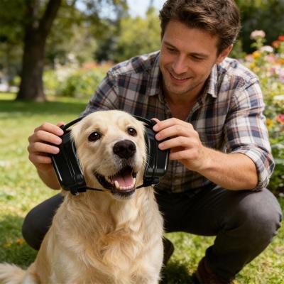 Dog Headphones Soft Breathable Dog Earmuffs Hearing Protection Noise Cancelling Pet Ear Protector For Drying Calming Winter