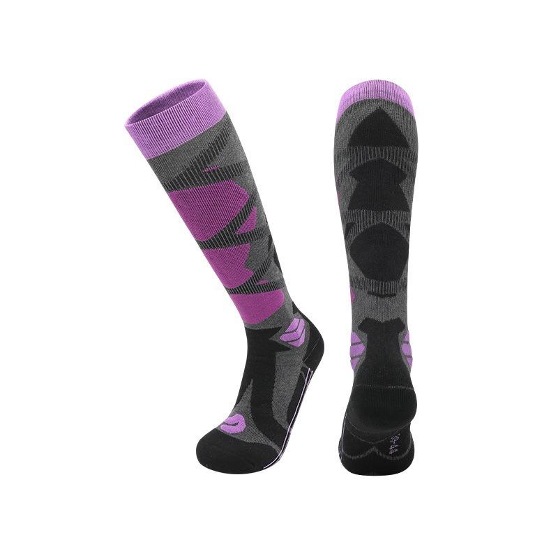 Invierno Cálido Espesamiento Calcetines de Esquí Calcetines de Senderismo Para Mujeres Hombres Niños Anti-Frío Esquí Aire Libre Calcetines Deportivos Altos