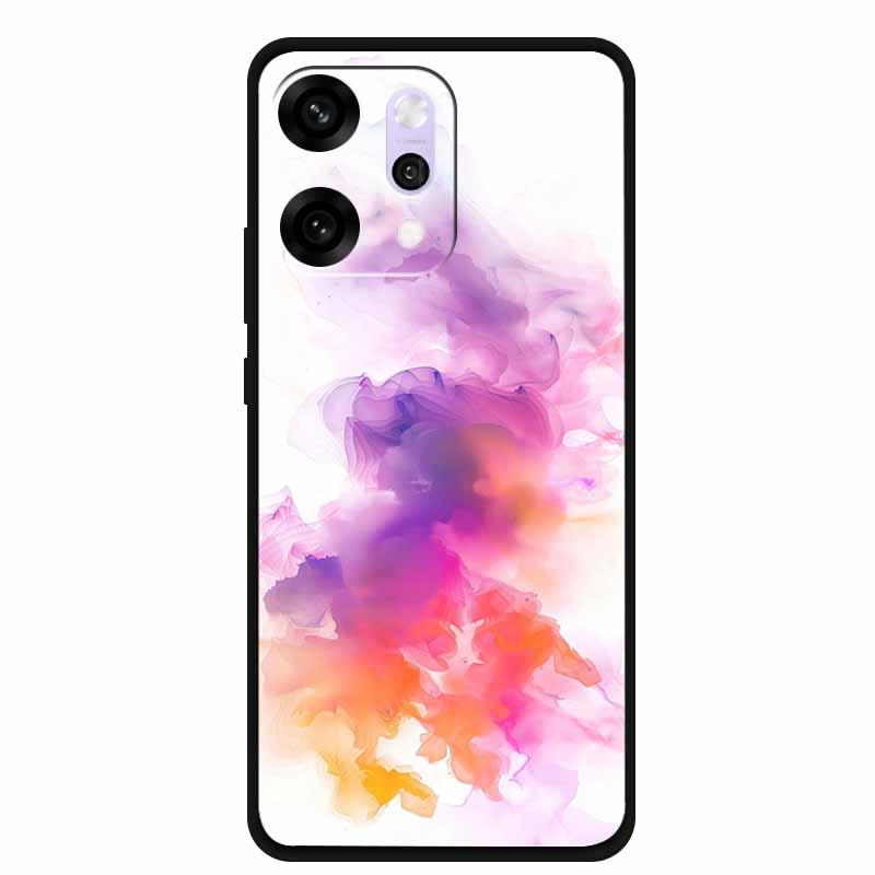 Funda de Dibujos Animados Para OPPO Reno 14 Pro Funda de Teléfono Suave de Silicona Para OPPO Reno14Pro Negra TPU Protectora Carcasa Trasera Mármol Para