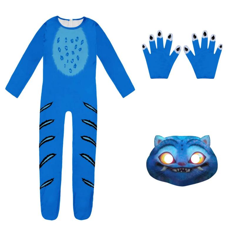 Mono Derpy Tigre para Niños y Niñas Cosplay Unisex Animal Dibujos Animados Disfraz Cosplay Para Halloween PurimDaWangCos