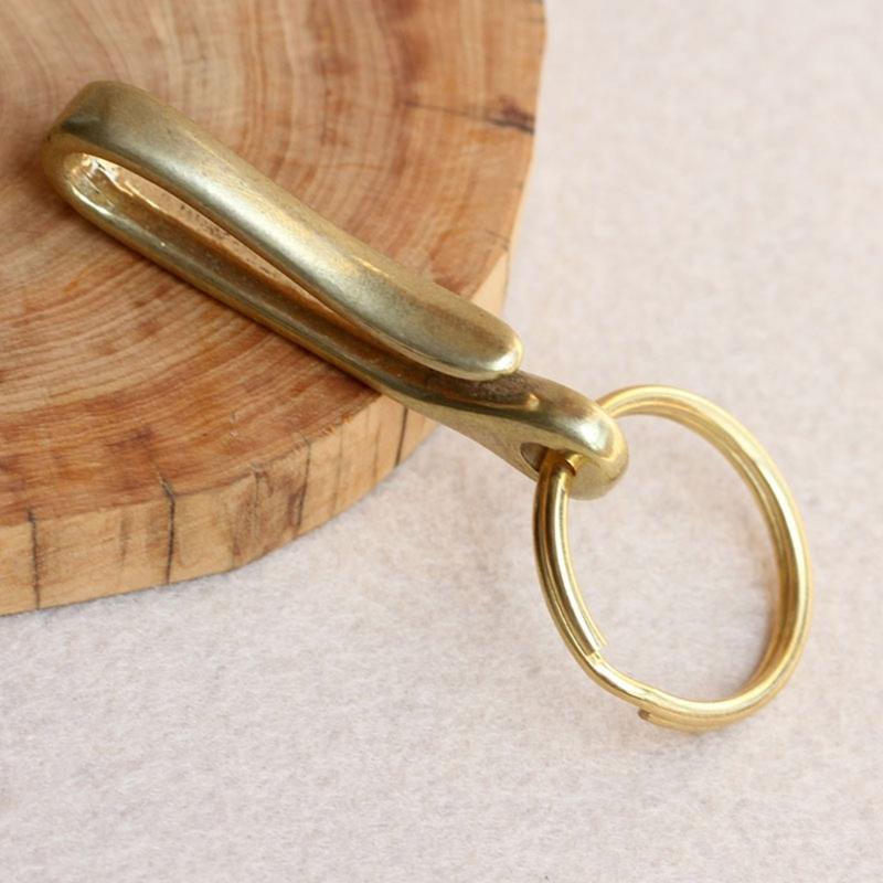 Versatile Key Organizers Clip Crafted of Solid Brass U Shape Designs Accessory for Secure Attachment On Clothing