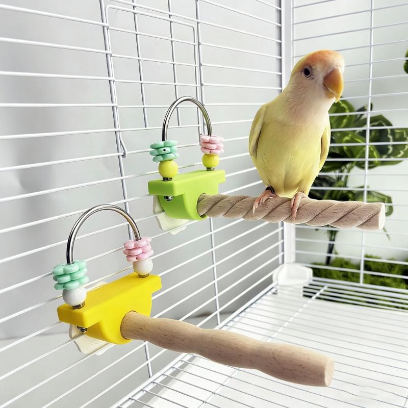 Durability Wooden Parrots Gym Interactively For Climbing Jumping And Playing Helps Prevent Boredom In Pet Birds