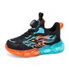 Kids PU Sport Sneakers Three Color Casual Walking Shoes Sizes 28-39 for School Play Training Travel and Everyday Active Wear