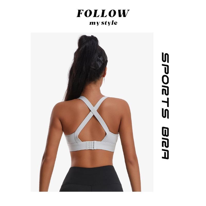 Damen S Sport-BH mit hohem Halt und Kreuzrücken für Fitness, Laufen, Yoga