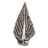 Leaf Shape Wooden Stamp Fine Art Printing On Wall Paper Painting Block India
