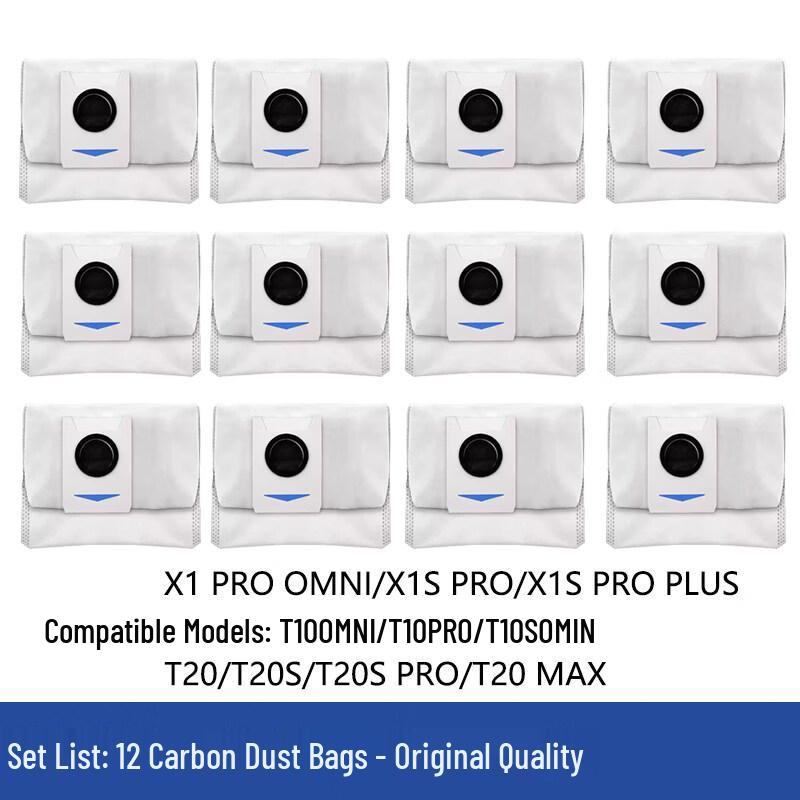 

Aokewen Antibacterial Dust Bags for Ecovacs X1/T10/T20 (12-Pack)